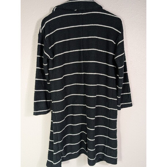 Marine LAYER LONG SLEEVE CARDIGAN Sz Small STRIPES COLLAR POCKETS Heavy KNIT SWE - Picture 4 of 8